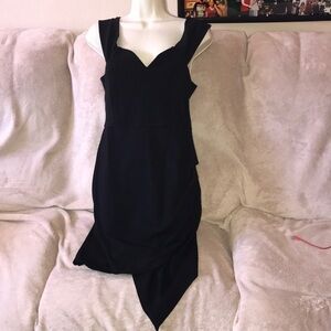 Fashion nova XL black midi dress 💕
